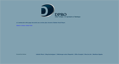 Desktop Screenshot of dpro.fr